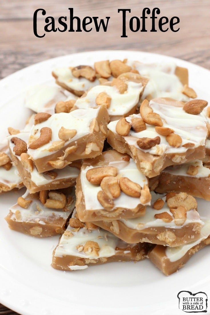 CASHEW TOFFEE - Butter with a Side of Bread