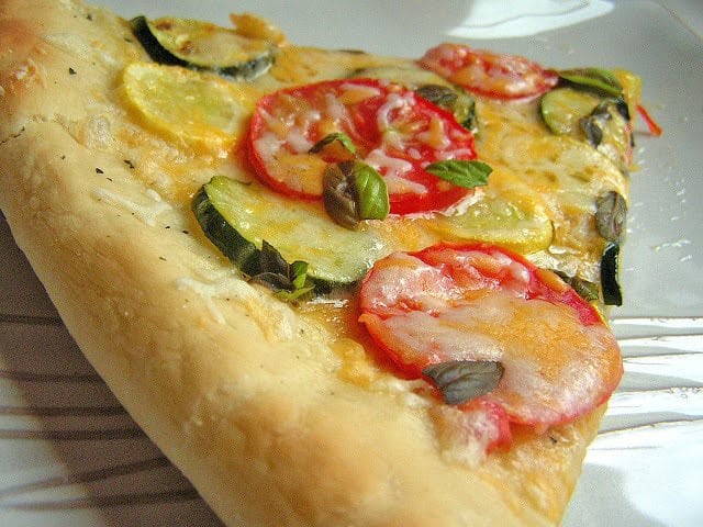 Garden Pizza: Butter with a side of bread