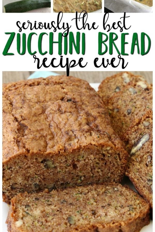 Classic zucchini bread recipe that is easily our family's favorite. Easy to make and you'll love the added cinnamon and vanilla. It's the perfect zucchini bread recipe!