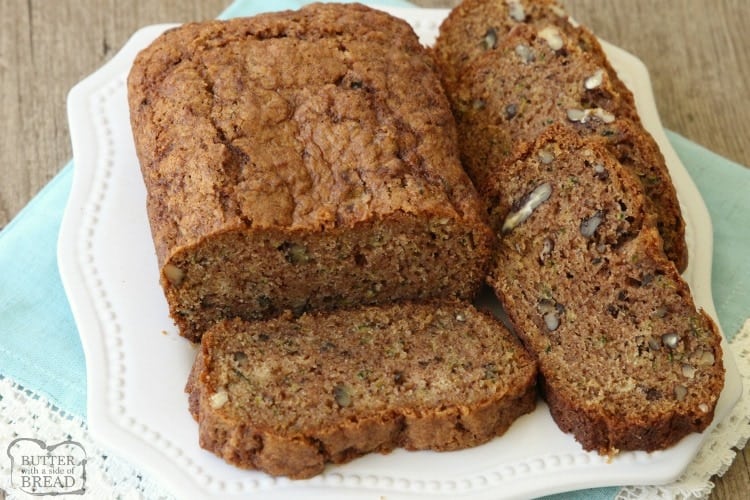 Zucchini Bread recipe that lives up to the name, BEST EVER Zucchini Bread! Easy to make & you'll love the blend of spices used. Read the reviews- it's popular for a reason! It really is the perfect zucchini bread recipe.