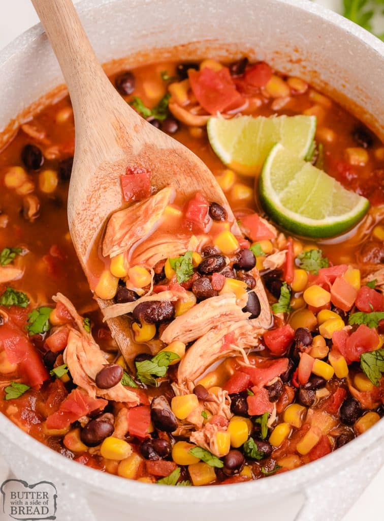 easy chicken tortilla soup with black beans