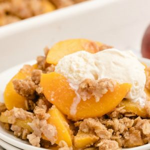 How to make Peach Crumble recipe
