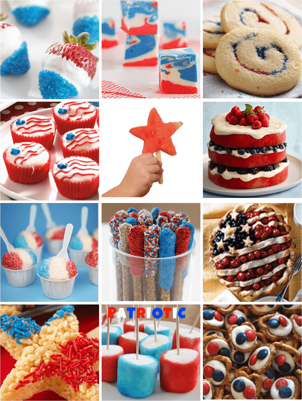 4th Of July Red White And Blue Treats Butter With A Side Of Bread