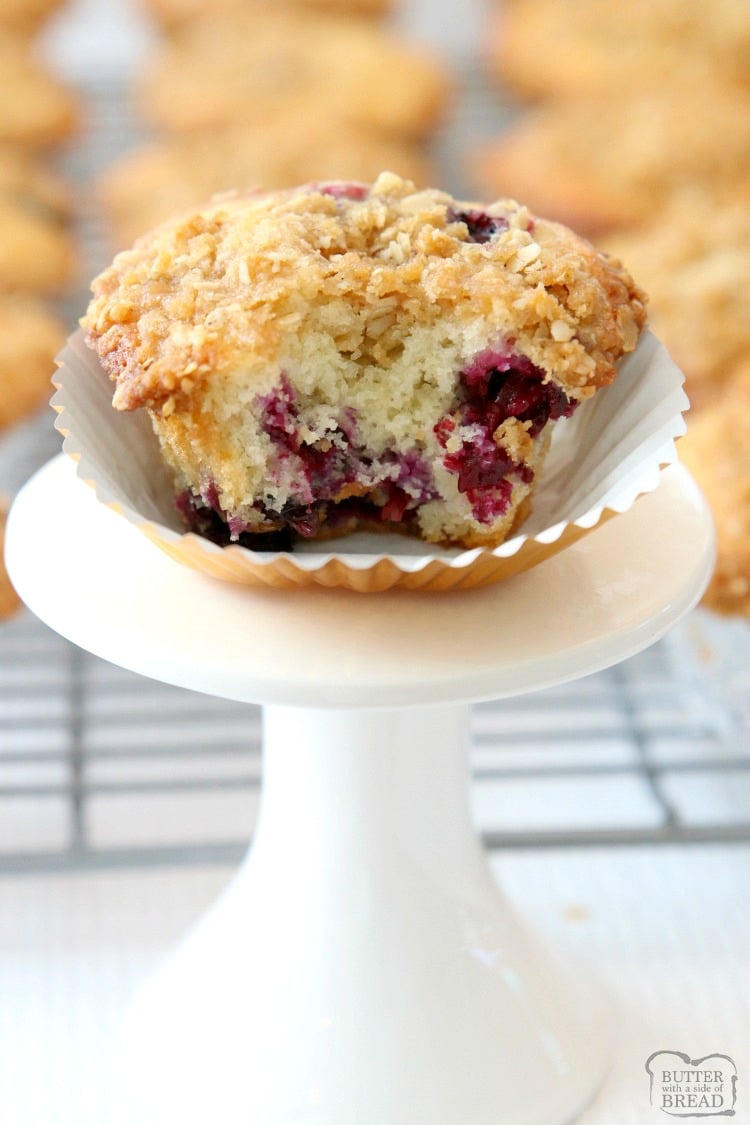 Best Blueberry Muffins that are light, flavorful and full of sweet, juicy blueberries! Family favorite recipe that's been perfected over the years. Everyone loves the buttery streusel topping!