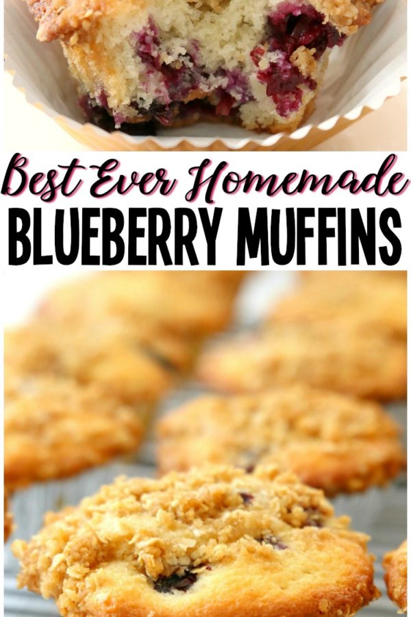 Best Blueberry Muffins that are light, flavorful and full of sweet, juicy blueberries! Family favorite recipe that's been perfected over the years. Everyone loves the buttery streusel topping! #blueberry #muffins #breakfast #baking #blueberries #recipe from BUTTER WITH A SIDE OF BREAD
