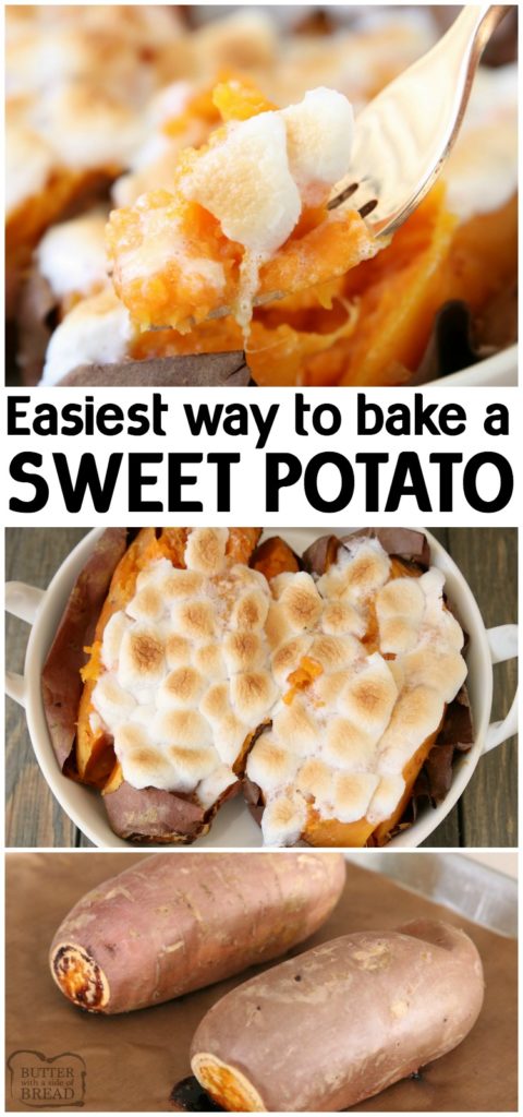 HOW TO BAKE SWEET POTATOES - Butter with a Side of Bread
