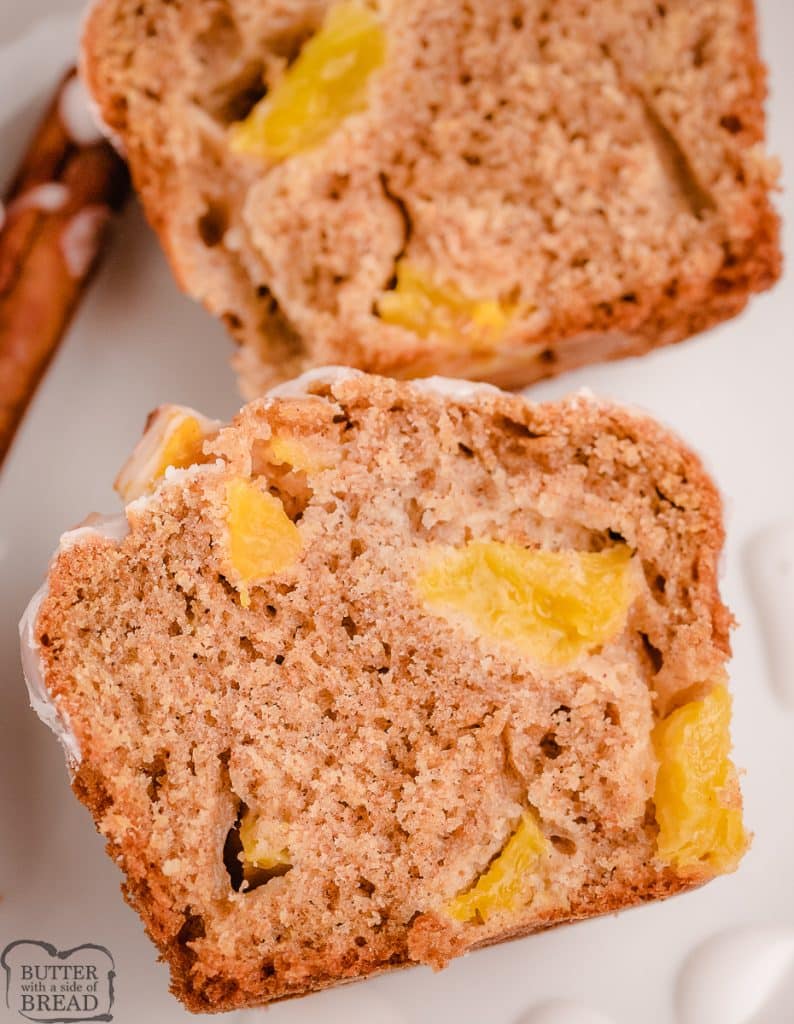 inside peach muffins