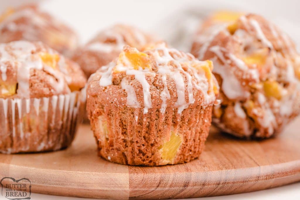 peach muffins without muffin liners