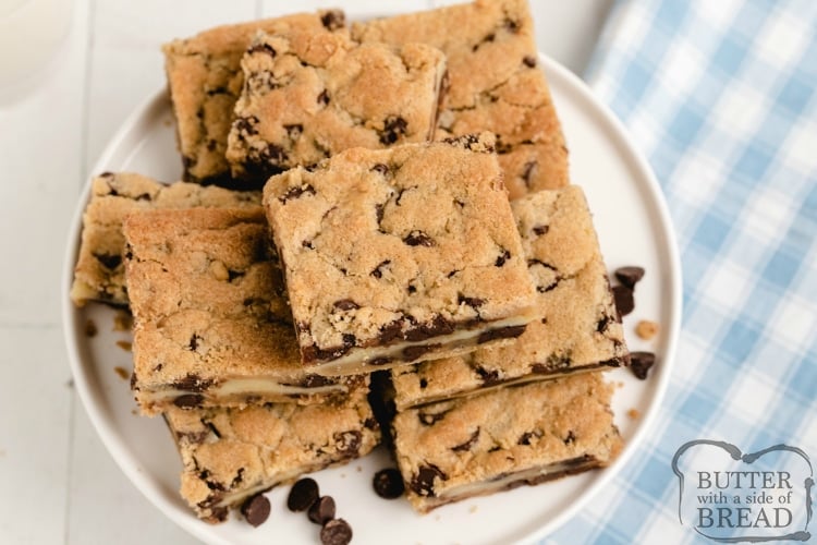 Plate of cookie bars