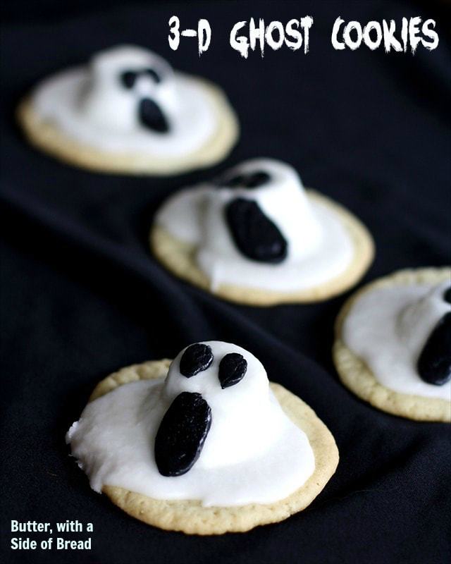 3-D Ghost Cookies, Butter with a Side of Bread