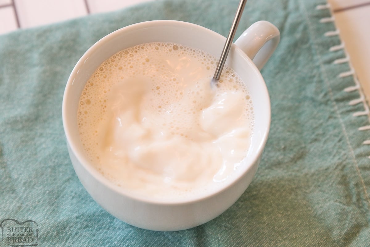 using a beverage frother in vanilla milk