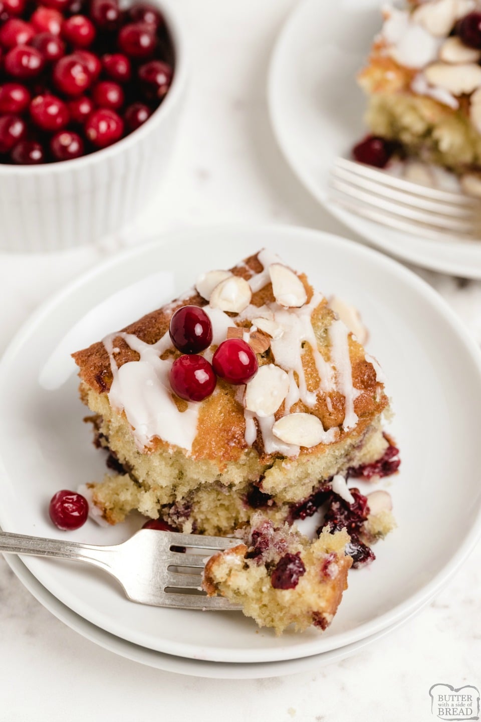 Orange and Cranberry Butter Cake recipe by Flours Frostings at BetterButter
