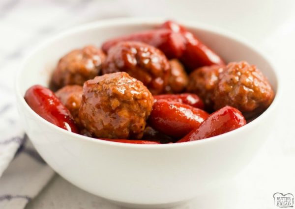 EASY LIL SMOKIES MEATBALL APPETIZER Butter With A Side Of Bread