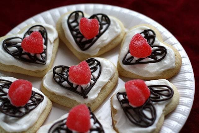 Valentines Chocolate Lattice Sugar Cookies: Butter with a Side of Bread