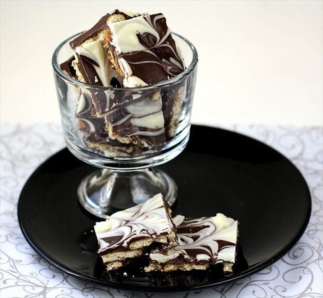 Sweet and Salty Marbled Chocolate Bark: Butter with a Side of Bread