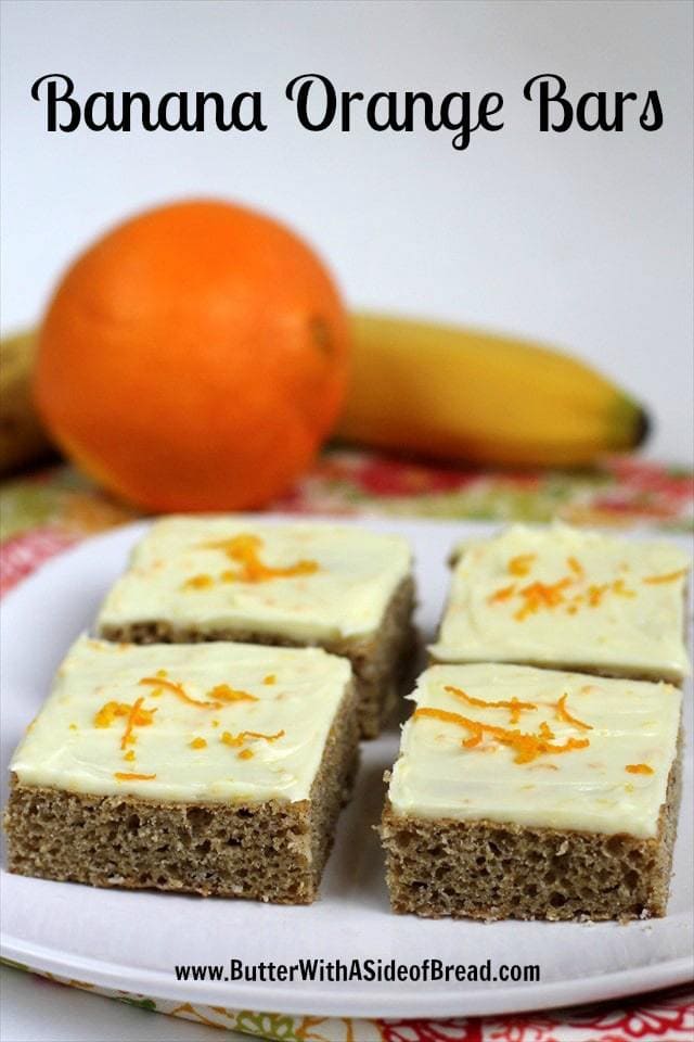 Banana Orange Bars: Butter with a Side of Bread