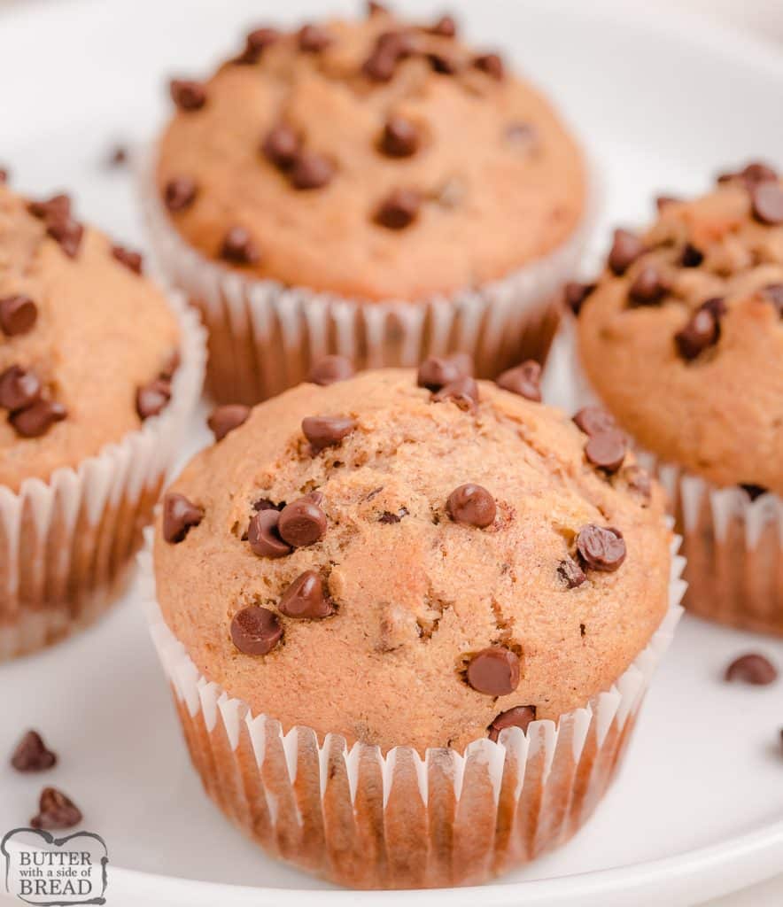 banana chocolate chip muffins