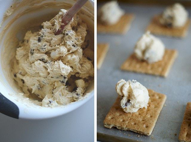 Campfire Smores Cookies - butter with a side of bread