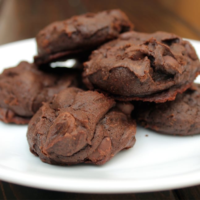 We were invited by the bloggers behind "Things for Boys" to participate in their "From the Book" series where we take a recipe from a book that we have wanted to try and take a go at it. I decided to try these Chocolate Mint Cookies from the recipe book Sweet Eats by Rose Dunnington.