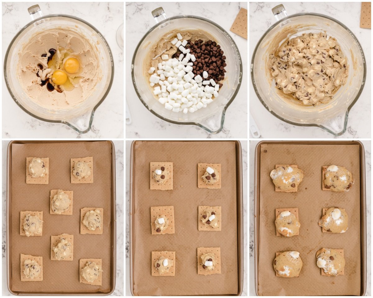 how to make s'mores cookies