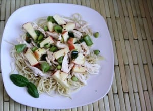 ASIAN CHICKEN & NOODLE SALAD: Butter with a Side of Bread