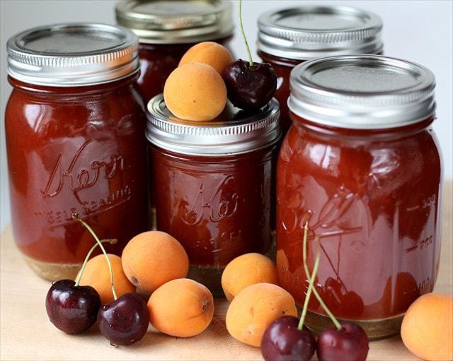 APRICOT CHERRY JAM: Butter with a Side of Bread