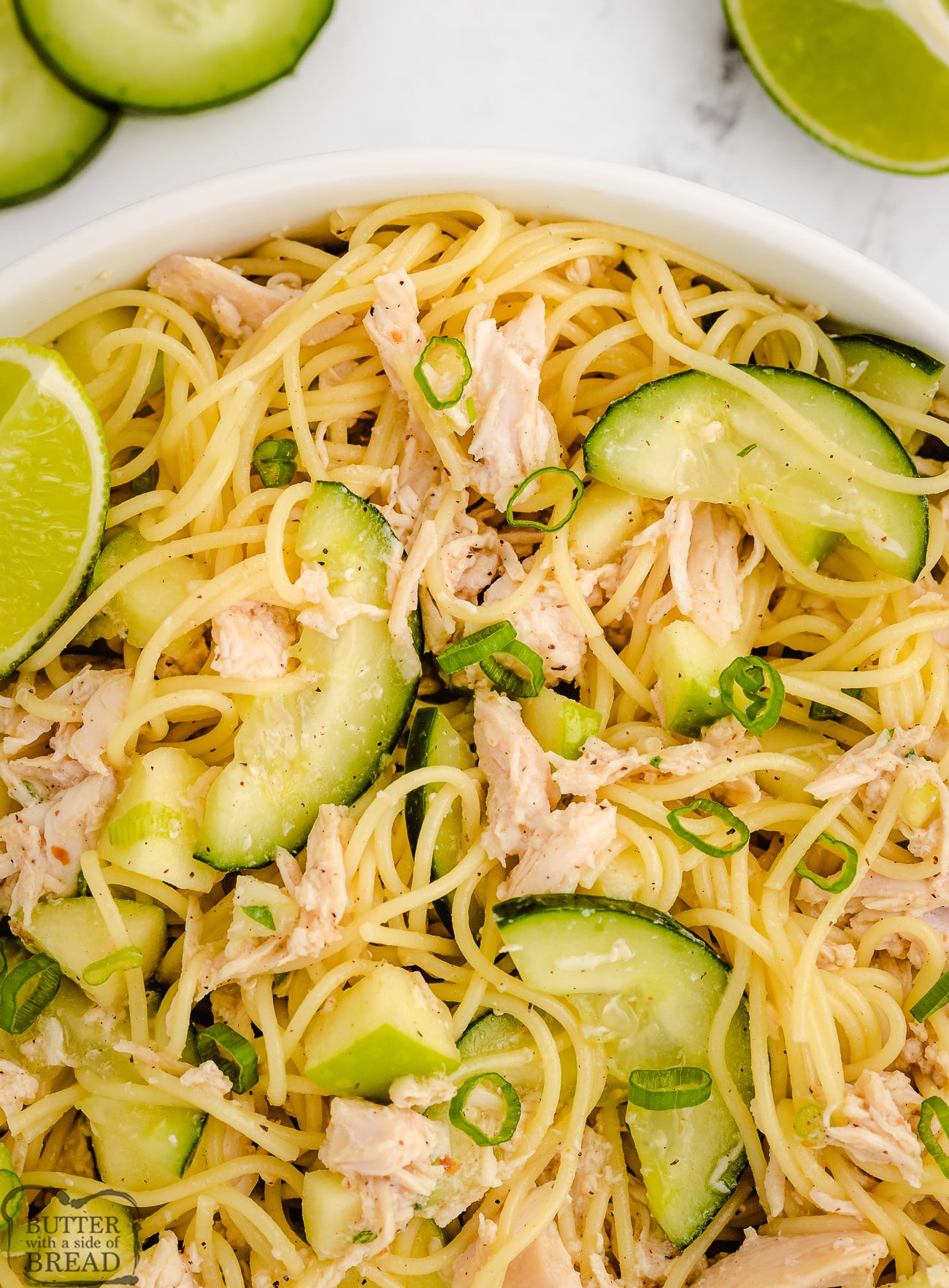 Asian chicken noodle salad