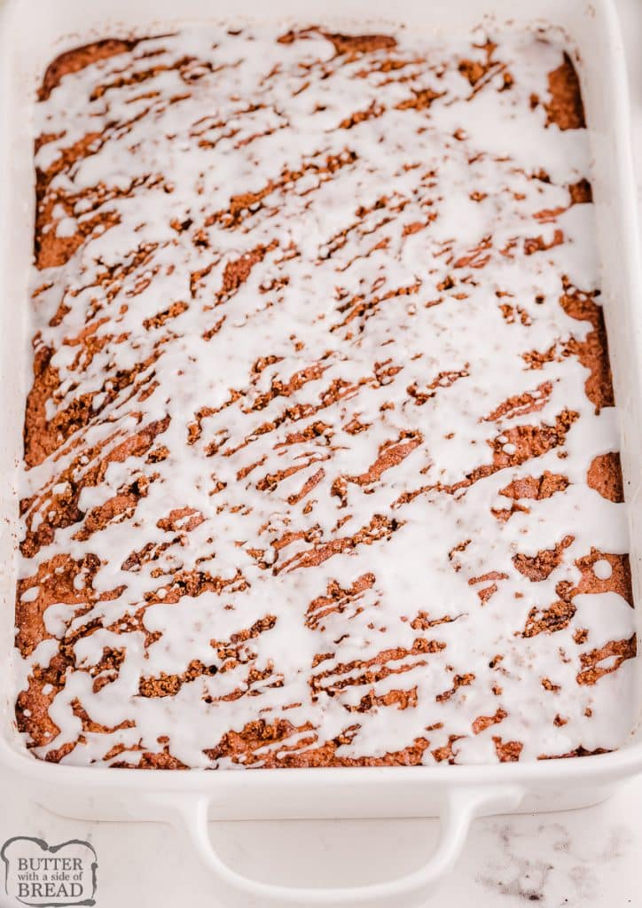 pan of cinnamon coffee cake