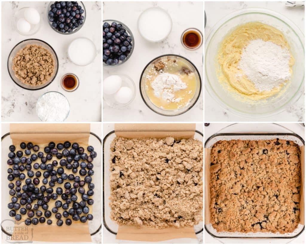how to make blueberry crumble bars