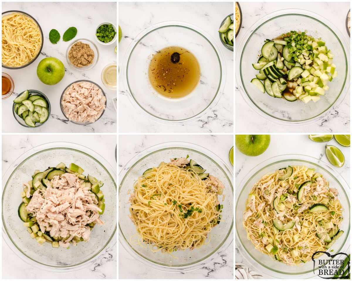 how to make a cold Asian noodle salad