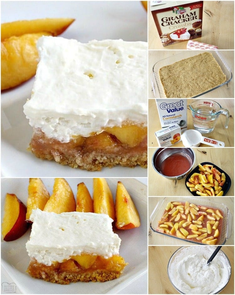 how to make no bake peaches and cream bars recipe