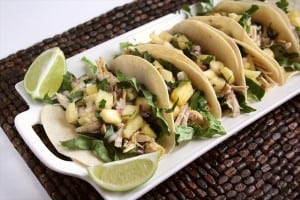 CHICKEN PINEAPPLE TACOS: Butter with a Side of Bread
