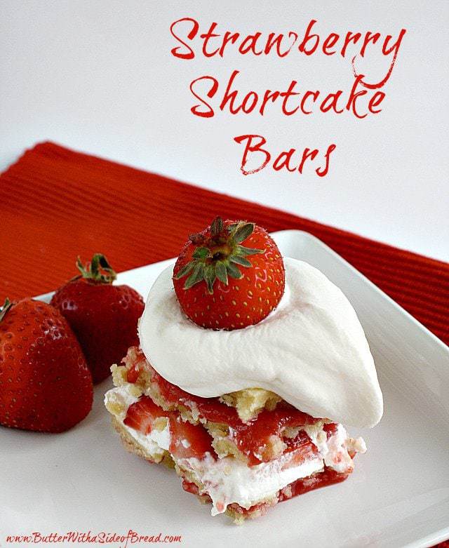 Butter With a Side of Bread: Strawberry Shortcake Bars