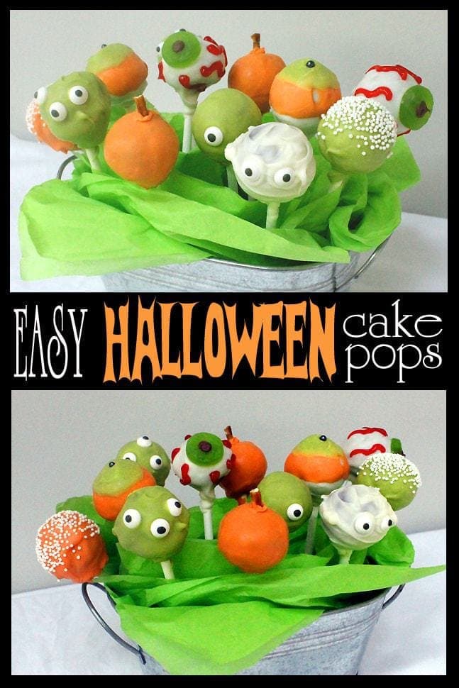 easy halloween cake pops:butter with a side of bread