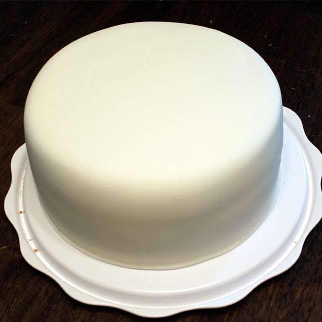 How to cover a cake in fondant:Butter with a side of bread
