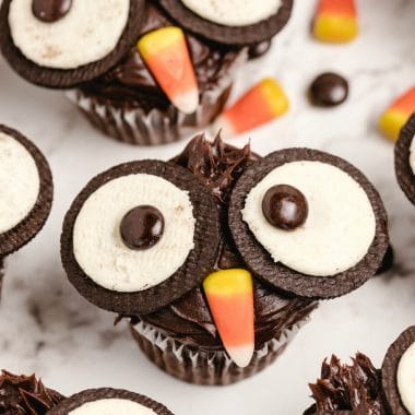 How to make Oreo Owl Cupcakes