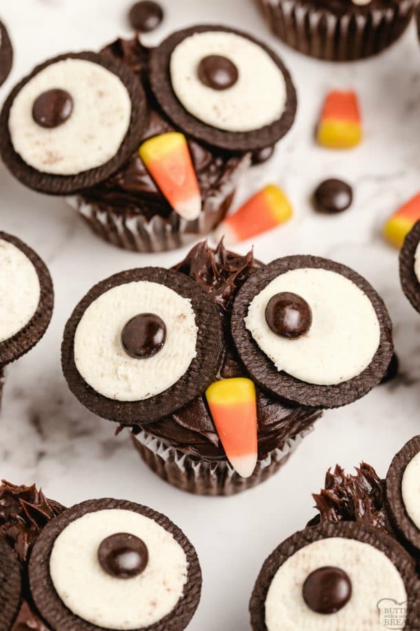 OREO OWL CUPCAKES - Butter with a Side of Bread
