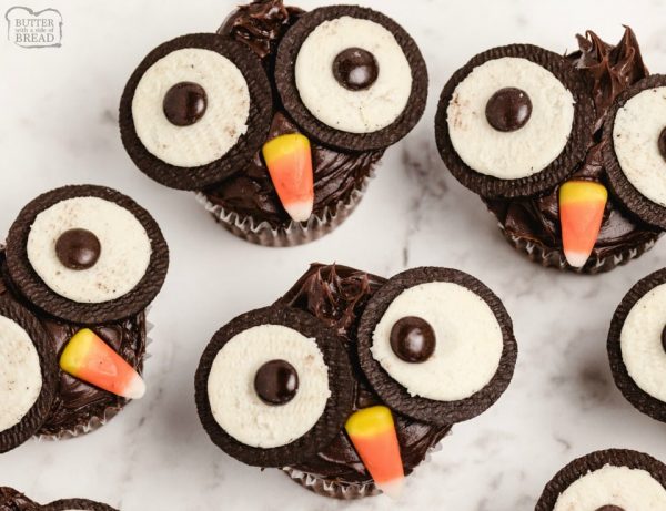 OREO OWL CUPCAKES - Butter with a Side of Bread