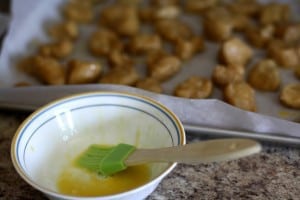 HOMEMADE WHOLE WHEAT SOFT PRETZEL BITES: Butter with a Side of Bread