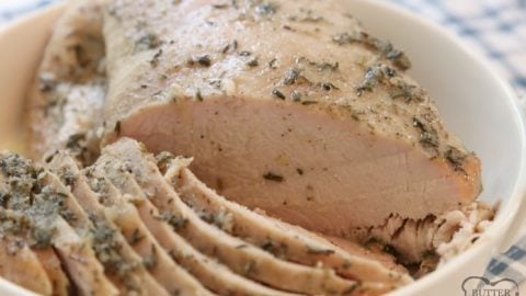 Easy Slow Cooker Turkey Breast Butter With A Side Of Bread
