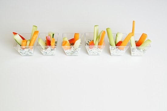 Easy Veggie Party Cups