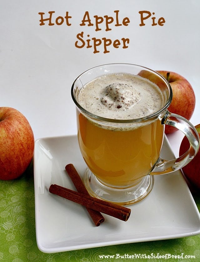 If you are looking for a way to literally spice up your apple cider, this is the perfect recipe!  I found this recipe in my Taste of Home Holiday cookbook and am so glad I finally tried it!  Add some spices to vanilla ice cream and then add it to your apple cider and your drink will taste like apple pie in a mug....soooo yummy!