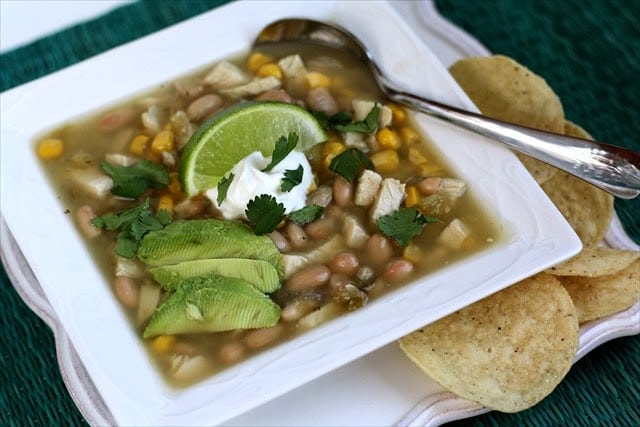 SOUTHWESTERN CHICKEN VERDE SOUP: Butter With a Side of Bread