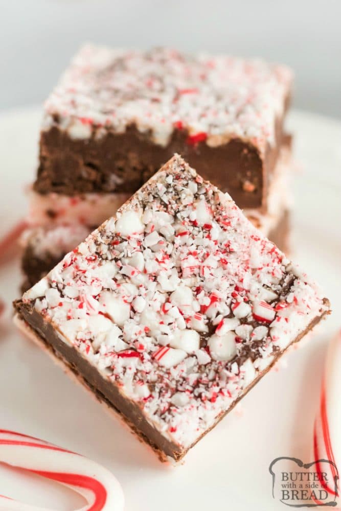 CANDY CANE FUDGE - Butter with a Side of Bread