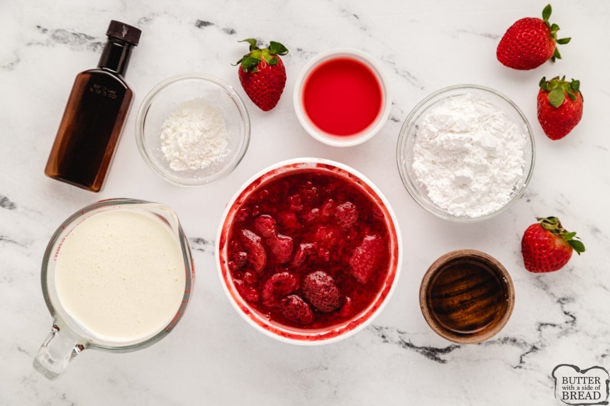 Ingredients in Easy Strawberry Fondue