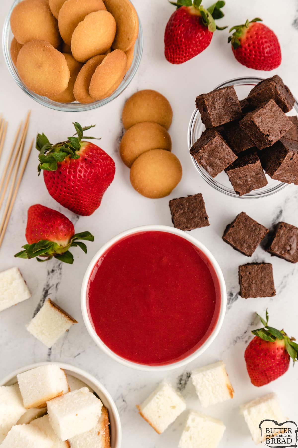 Simple strawberry fondue recipe