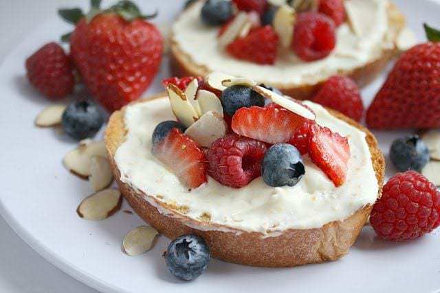Butter With a Side of Bread: Berry Almond Bruschetta