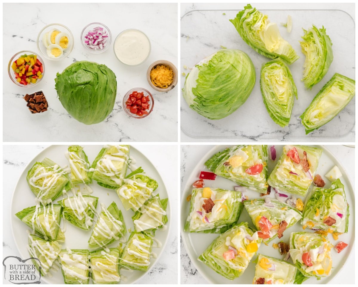 how to make mini wedge salads