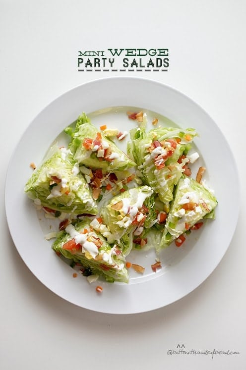 I was inspired by a similar recipe, & whipped these up last weekend! I'm not sure why I've never thought of this before! We all know I'm a fan of spicing up boring ol' salads, and this one can be done in pretty much any variation, as long as you have a good, crisp head of iceberg lettuce.