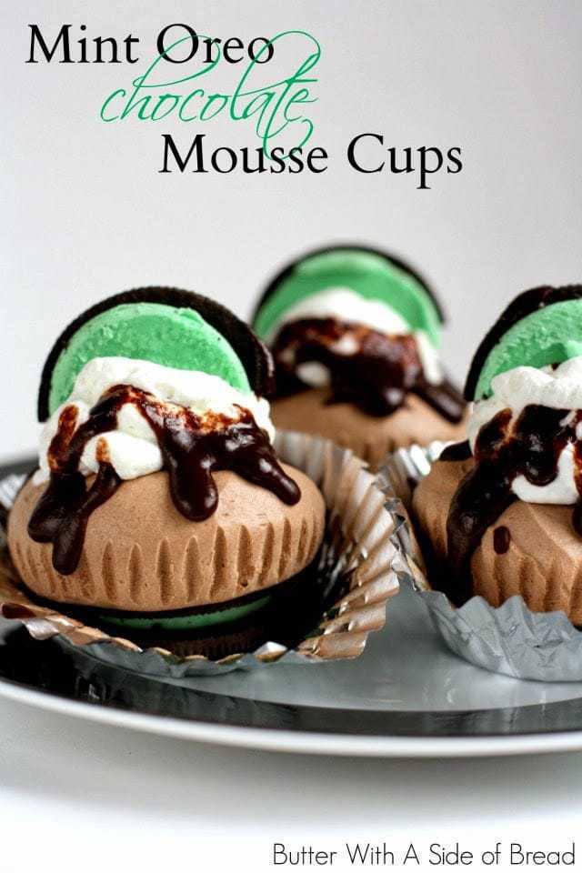 MINT OREO CHOCOLATE MOUSSE CUPS: Butter With A Side Of Bread